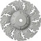 Ekena Millwork Needham Ceiling Medallion (Fits Canopies up to 4 1/4"), Hand-Painted Frost, 14 5/8"OD x 2 1/4"P CM14NEFRF - alternate 1